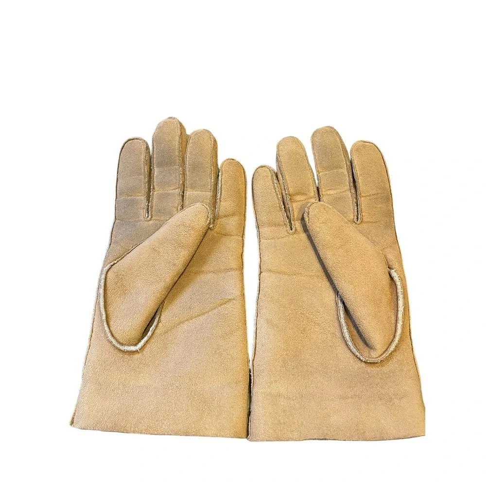 Woman's glove bundle, Talbots, chocolate brown and tan,‎ size medium/large